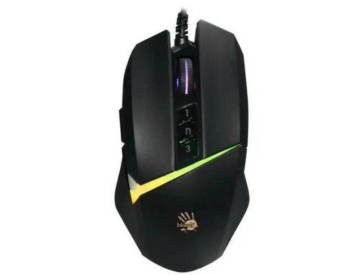 Мышь проводная игровая A4Tech Bloody W60 Max черный (W60 MAX STONE BLACK)